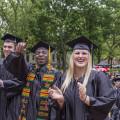 Graduates at Beloit College graduation May 20, 2018 (Photo © Andy Manis)